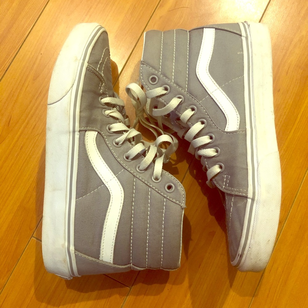 Grey High Top Vans